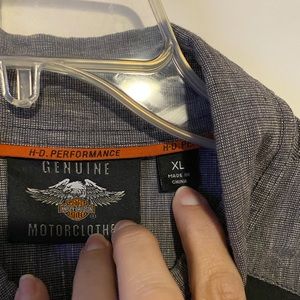 Harley Davidson short sleeve button up shirt